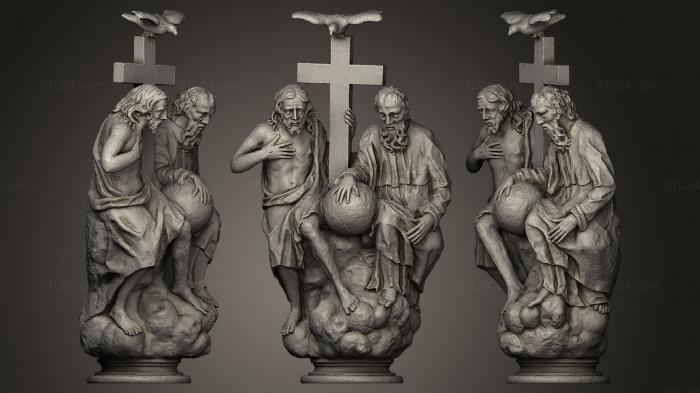 Religious statues (Dreifaltigkeit, STKRL_0051) 3D models for cnc